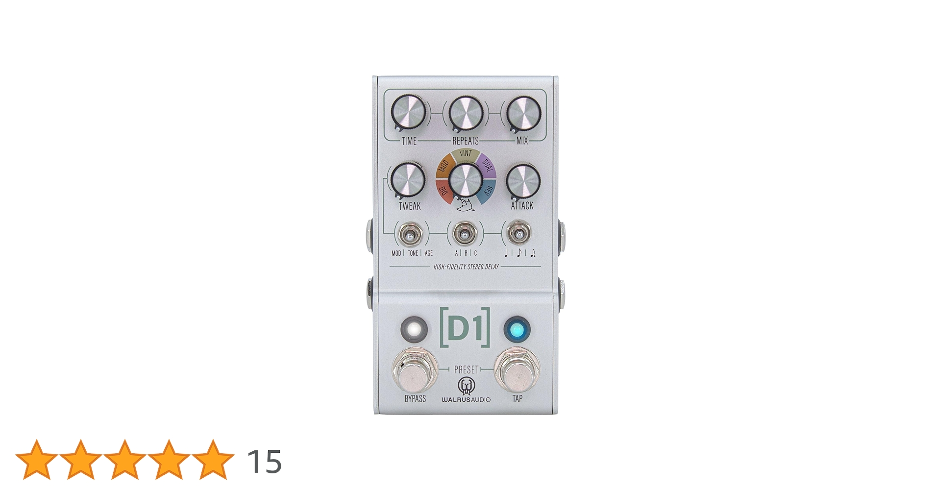 Walrus Audio MAKO Series D1 V2 ディレイペダル 取扱終了】MAKO Series: D1 V2 High-Fidelity Delay | WALRUS AUDIO